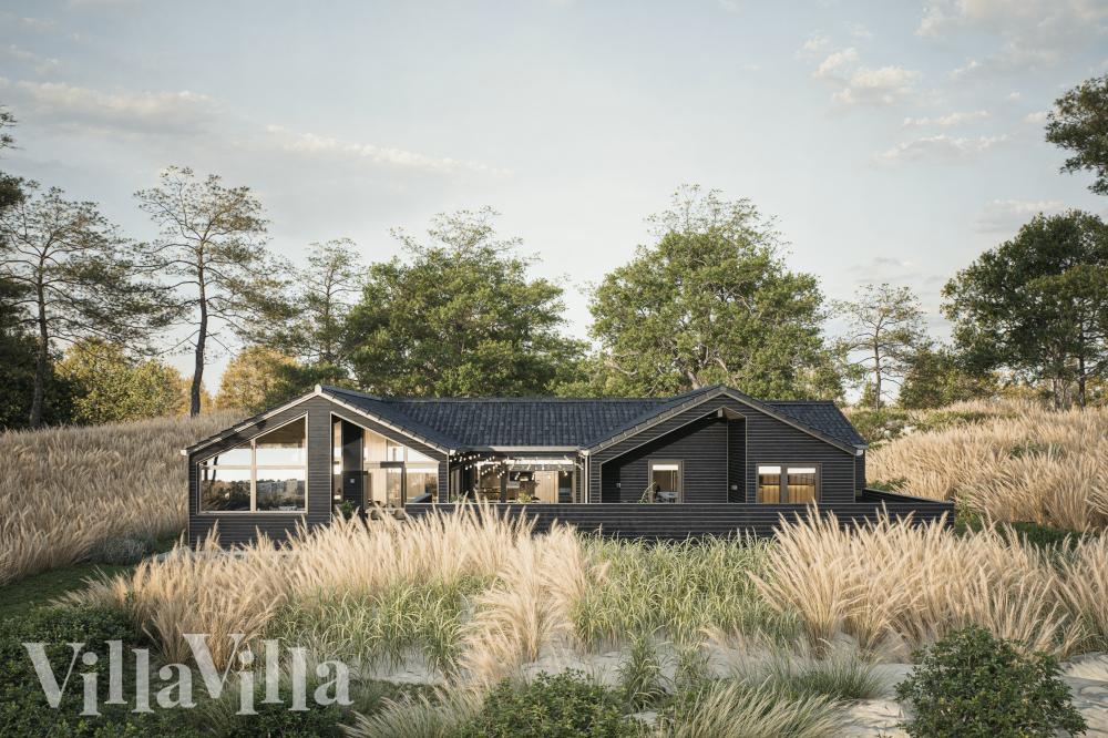 Den behagliga spastugan nr 931 med plats för 14 personer ligger i Østjylland