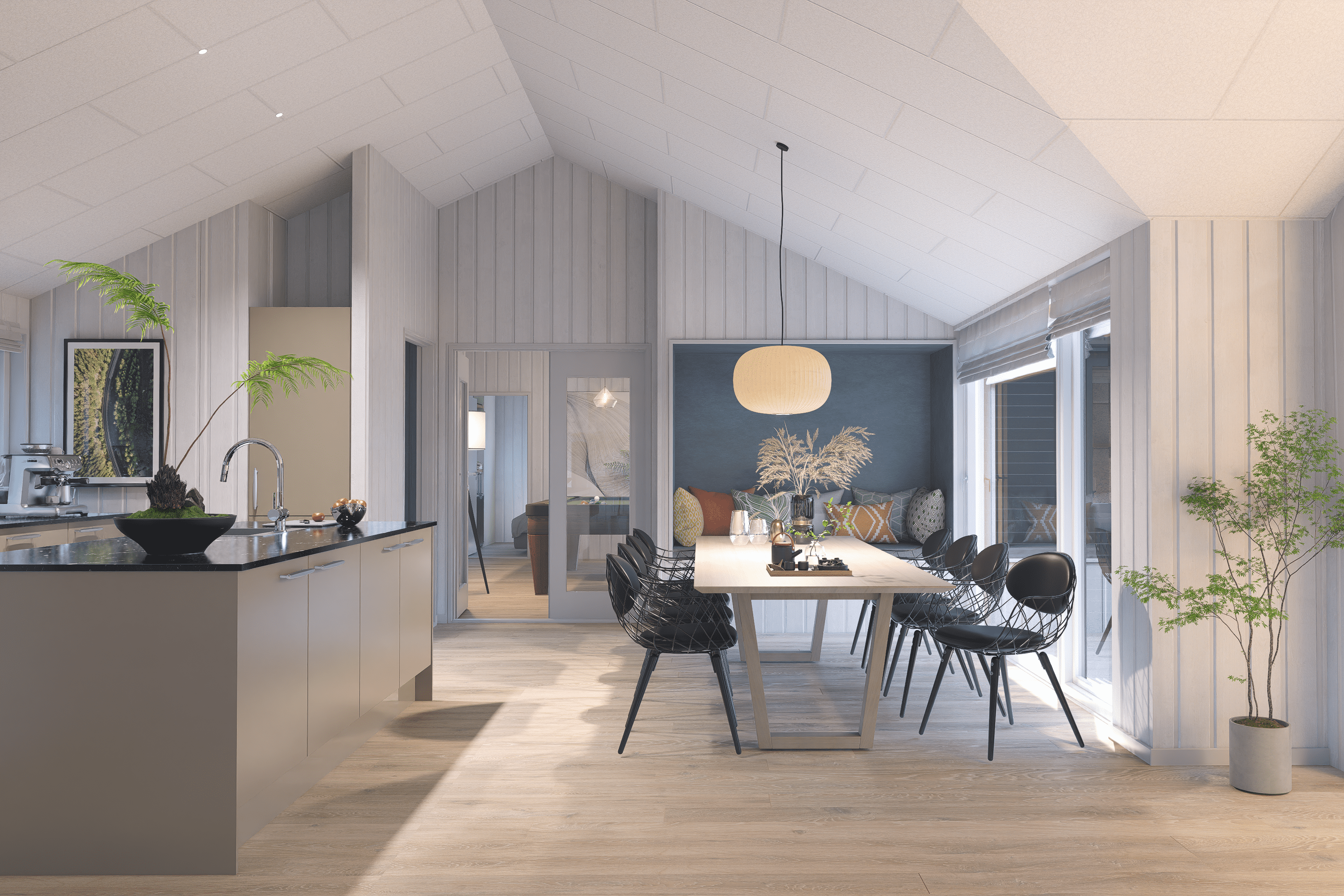 Lyxstuga nr 919 har ett fantastiskt vardagsrum.