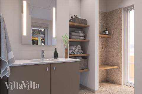 Ett av badrummen i lyxstuga nr 919