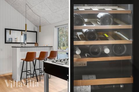 Aktivitetsrum i lyxstuga nr 905 med 12 sovrum och plats för 30 personer.