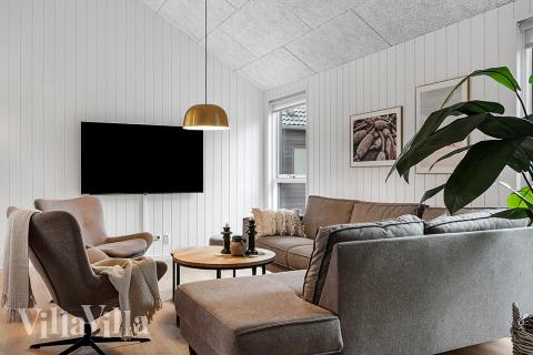 Soffhörnan i lyxstuga 905 i Lolland/Falster/Møn.