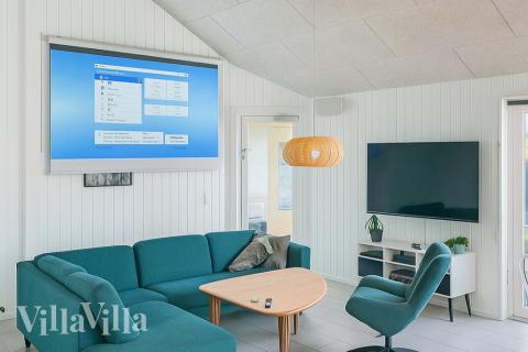 Soffhörnan i lyxstuga 403 i Lolland/Falster/Møn.