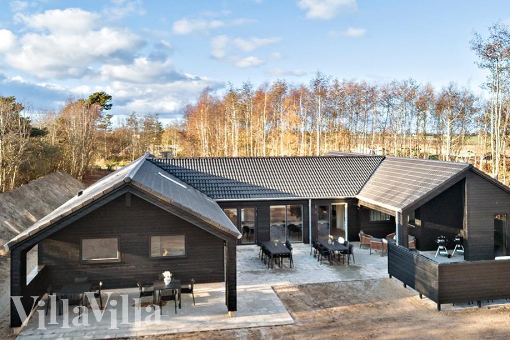 Den praktfulla poolstugan nr 911 med plats för 20 personer ligger i Lolland/Falster/Møn