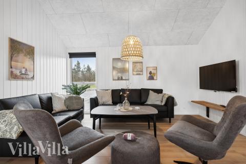 Soffhörnan i lyxstuga 933 i Lolland/Falster/Møn.