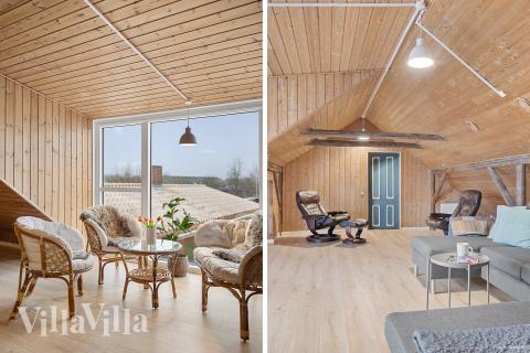 Lyxstuga nr 688 har ett fantastiskt vardagsrum.