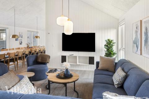 Soffhörnan i lyxstuga 910 i Lolland/Falster/Møn.