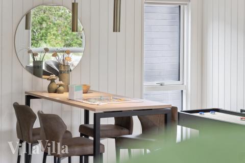 Tävla i sommarhusets aktivitetsrum när ni besöker lyxhus nr 918 i Vestjylland.