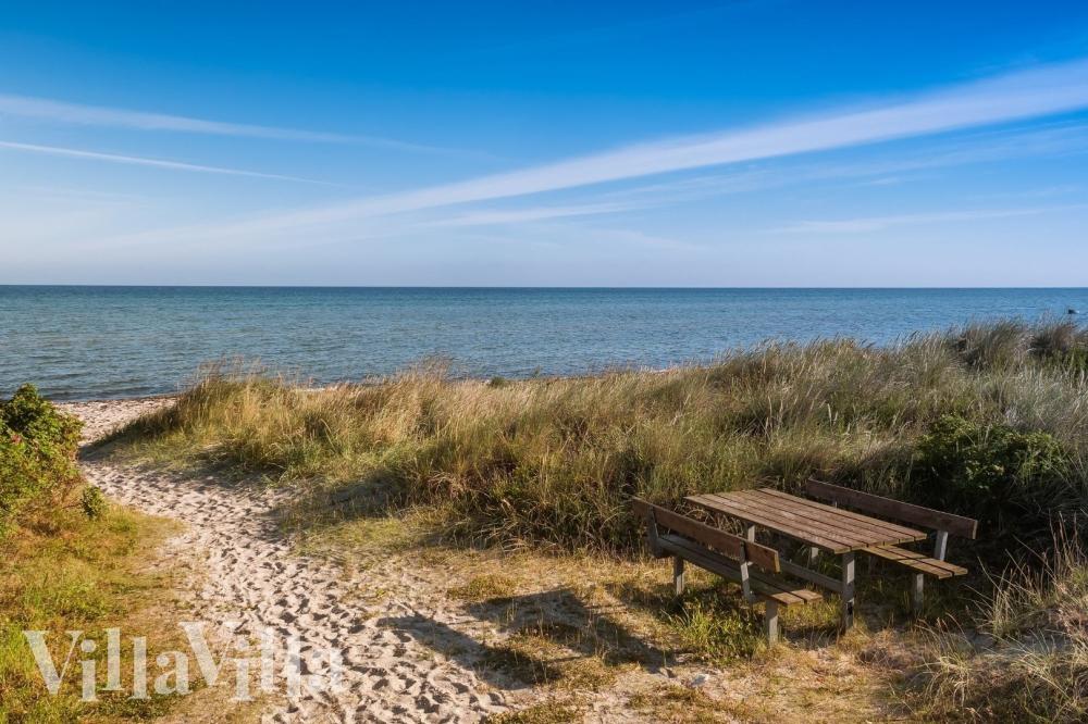 Stranden i närheten av lyxhus 938.