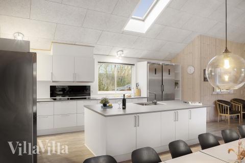 Köket i lyxstuga nr 314 är utrustat så att ni kan laga mat till 20 personer.