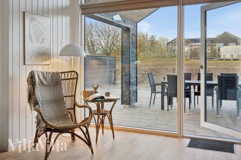 Vardagsrummet i lyxstuga nr 772.