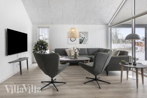 Soffhörnan i lyxstuga 912 i Lolland/Falster/Møn.