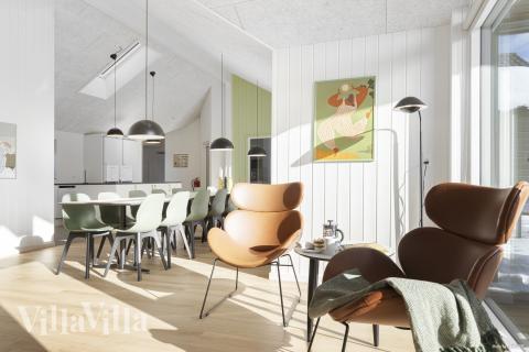 Ni kan sitta 20 personer tillsammans i vardagsrummet när ni besöker lyxhus nr 816 i Østjylland.