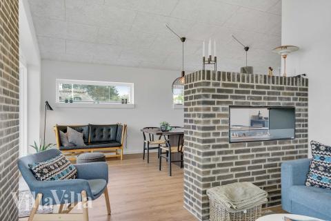 Soffhörnan i lyxstuga 950 i Fyn och öar.