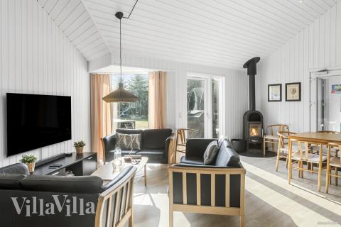 Soffhörnan i lyxstuga 251 i Lolland/Falster/Møn.