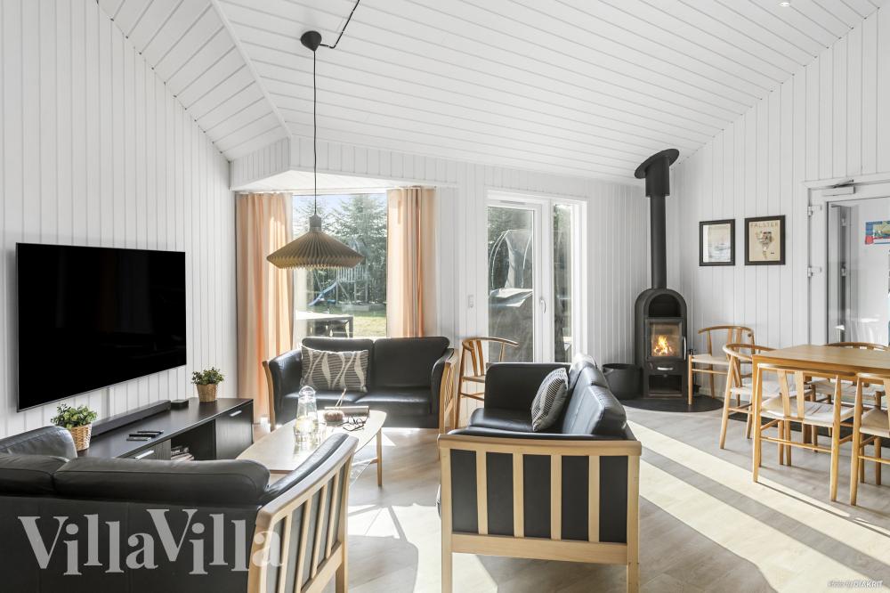 Soffhörnan i lyxstuga 251 i Lolland/Falster/Møn.