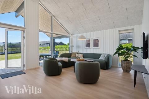 Soffhörnan i lyxstuga 776 i Tyskland.