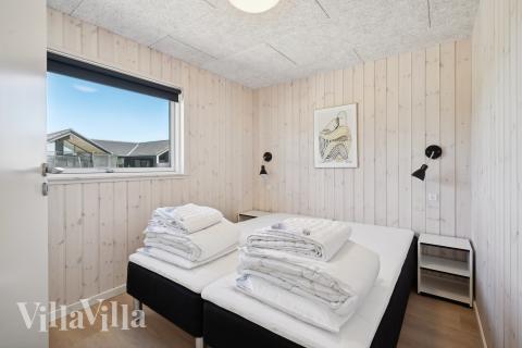 Ett av de 7 utmärkta sovrummen i lyxstuga nr 776 i Tyskland.