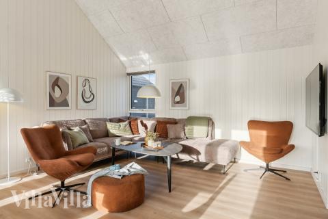 Soffhörnan i lyxstuga 773 i Tyskland.