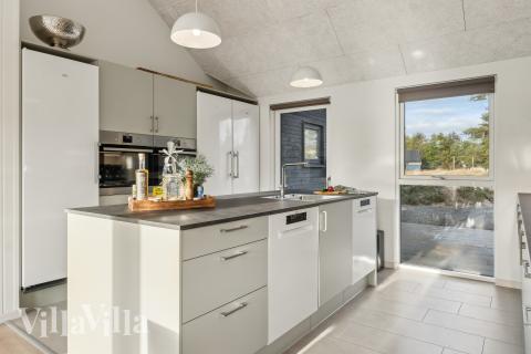 Köket i lyxstuga nr 773 är generöst inrett.