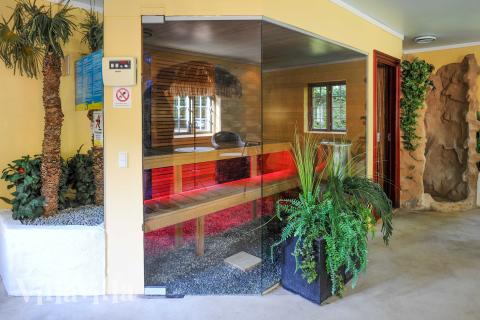 Lyxstuga nr 951 är bland annat utrustad med en härlig bastu.