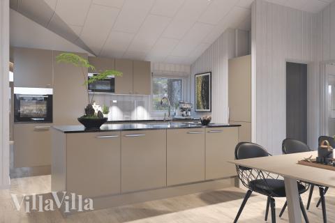 Köket i lyxstuga nr 947 är generöst inrett.