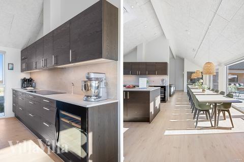 Köket i lyxstuga nr 948 är utrustat så att ni kan laga mat till 26 personer.