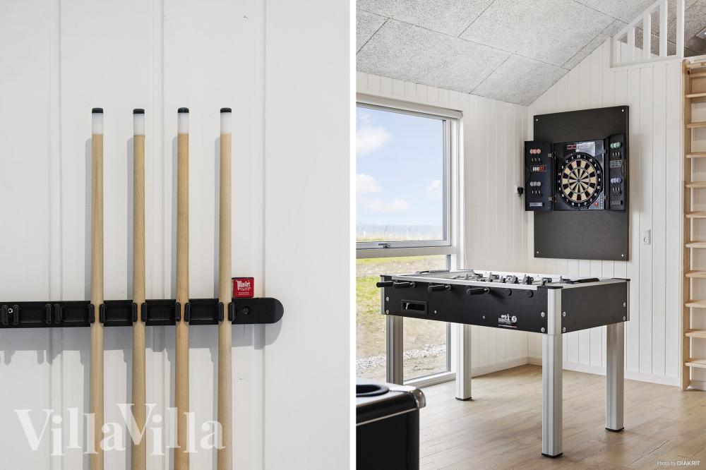 Tävla i sommarhusets aktivitetsrum när ni besöker lyxhus nr 916 i Fyn och öar.