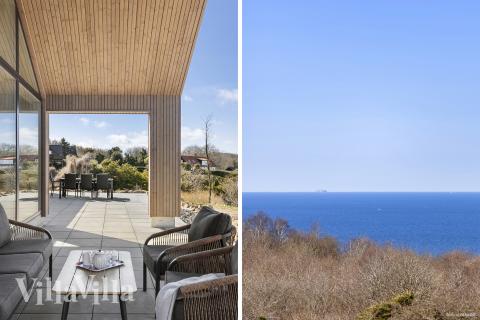 Njut av en grillkväll på terrassen i lyxstuga nr 927 i Bornholm