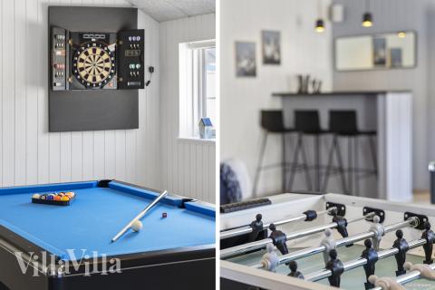 Lyxstuga 824 för 20 personer har ett stort aktivitetsrum med bl.a. biljard och dart