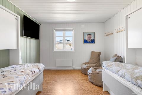 Sovrum i lyxstuga nr 952 i Nordjylland
