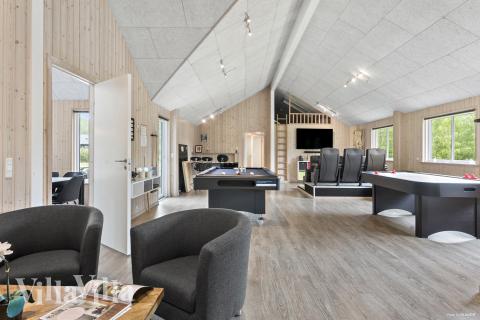 Tävla i sommarhusets aktivitetsrum när ni besöker lyxhus nr 314 i Lolland/Falster/Møn.