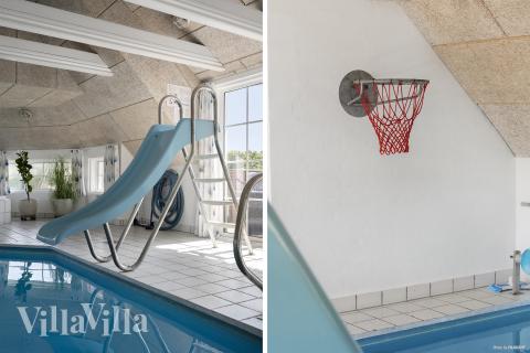Den härliga poolen i lyxstuga nr 675 för 15 personer