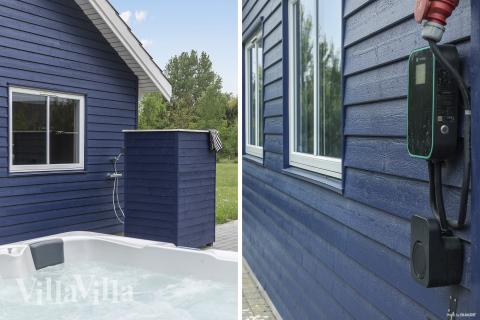 Till den trevliga sommarstugan nr 314 i Lolland/Falster/Møn erbjuds en mängd utomhusaktiviteter, t.ex. lektorn och gungor