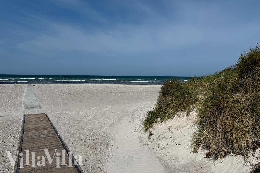 Den vackra stranden i närheten av lyxhus 962 vid Lolland/Falster/Møn.