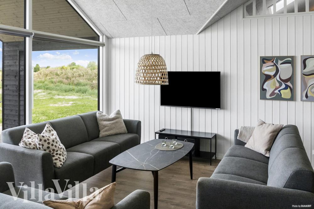 Soffhörnan i lyxstuga 923 i Lolland/Falster/Møn.