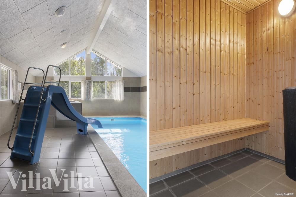 Den härliga poolen i lyxstuga nr 429 för 30 personer