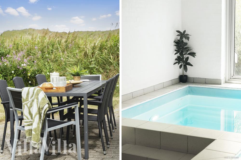 Den härliga poolen i lyxstuga nr 974 för 8 personer