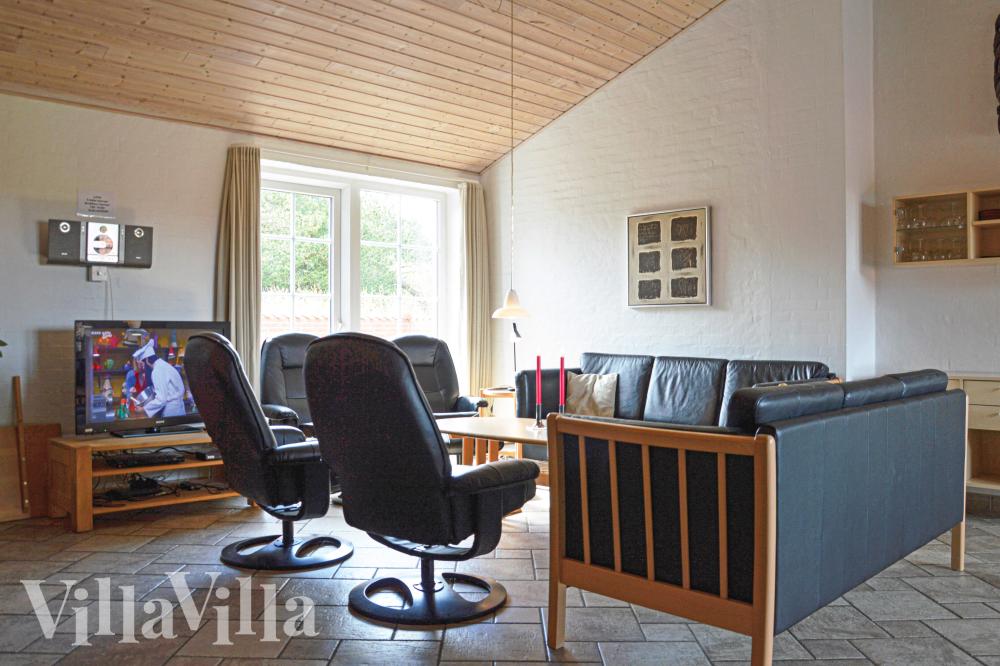 Vardagsrummet i lyxstuga nr 989.