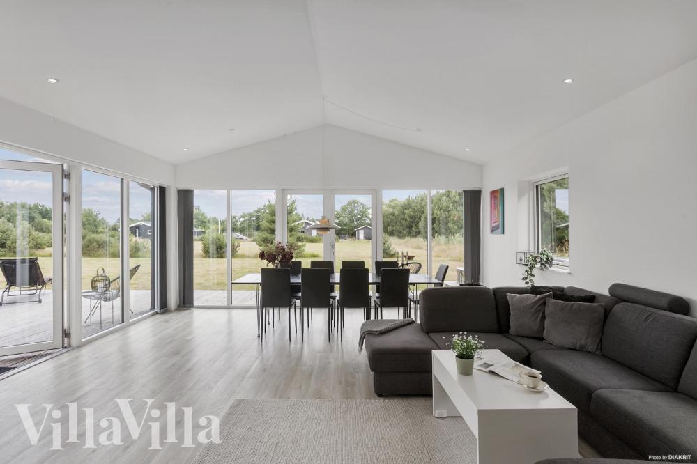 Soffhörnan i lyxstuga 969 i Lolland/Falster/Møn.