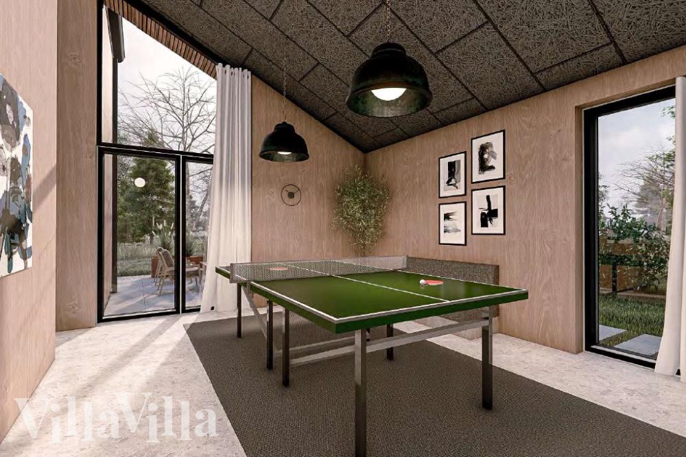 Förutom de många timmar som du kan tillbringa i stugans poolavdelning erbjuder lyxstuga 1017 även biljard, bordtennis och dart
