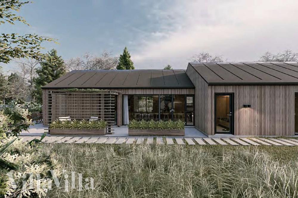 I Østjylland ligger detta vackra poolhus nr 1017 med plats för 16 personer.
