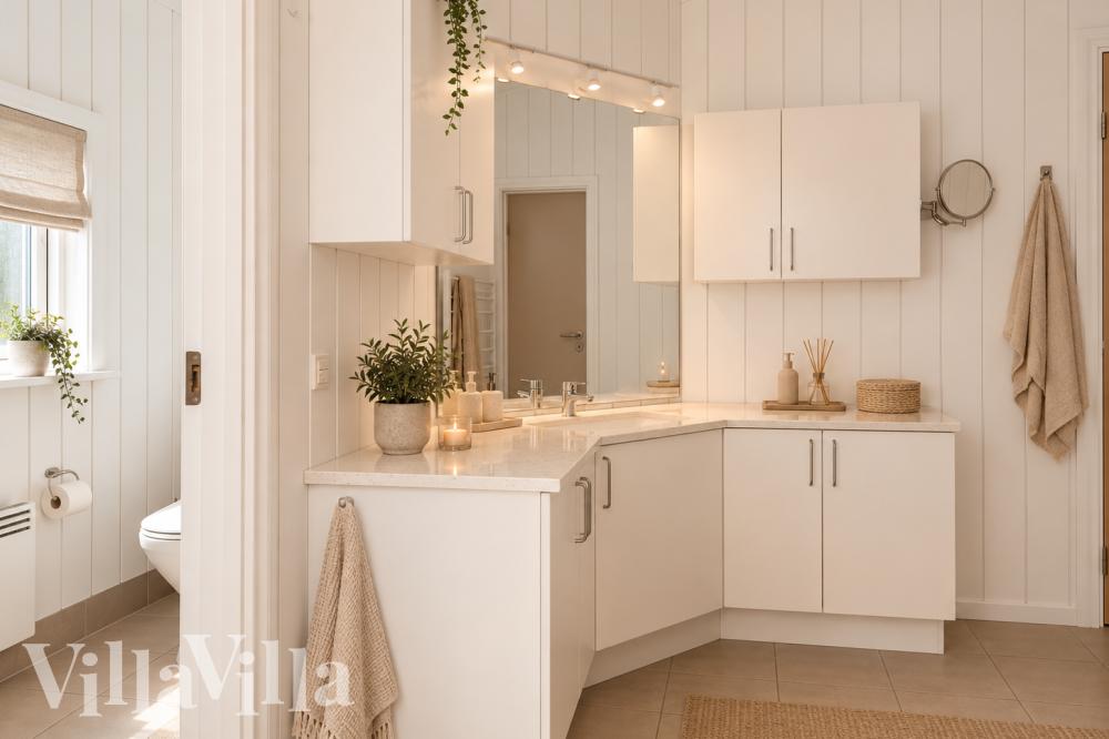 Ett av badrummen i lyxstuga nr 1010